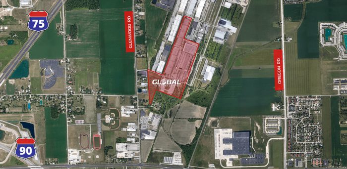 Global Distribution Aerial Site Map